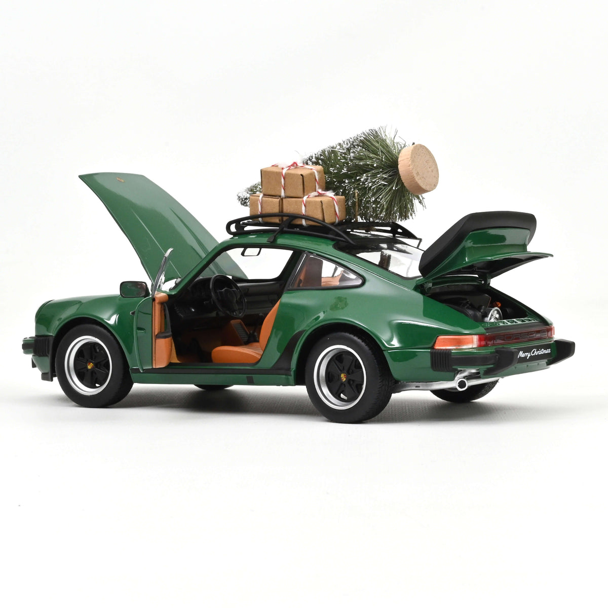 Macheta auto Porsche 911 Turbo 3.3 1980 Green Christmas 1:18 Norev