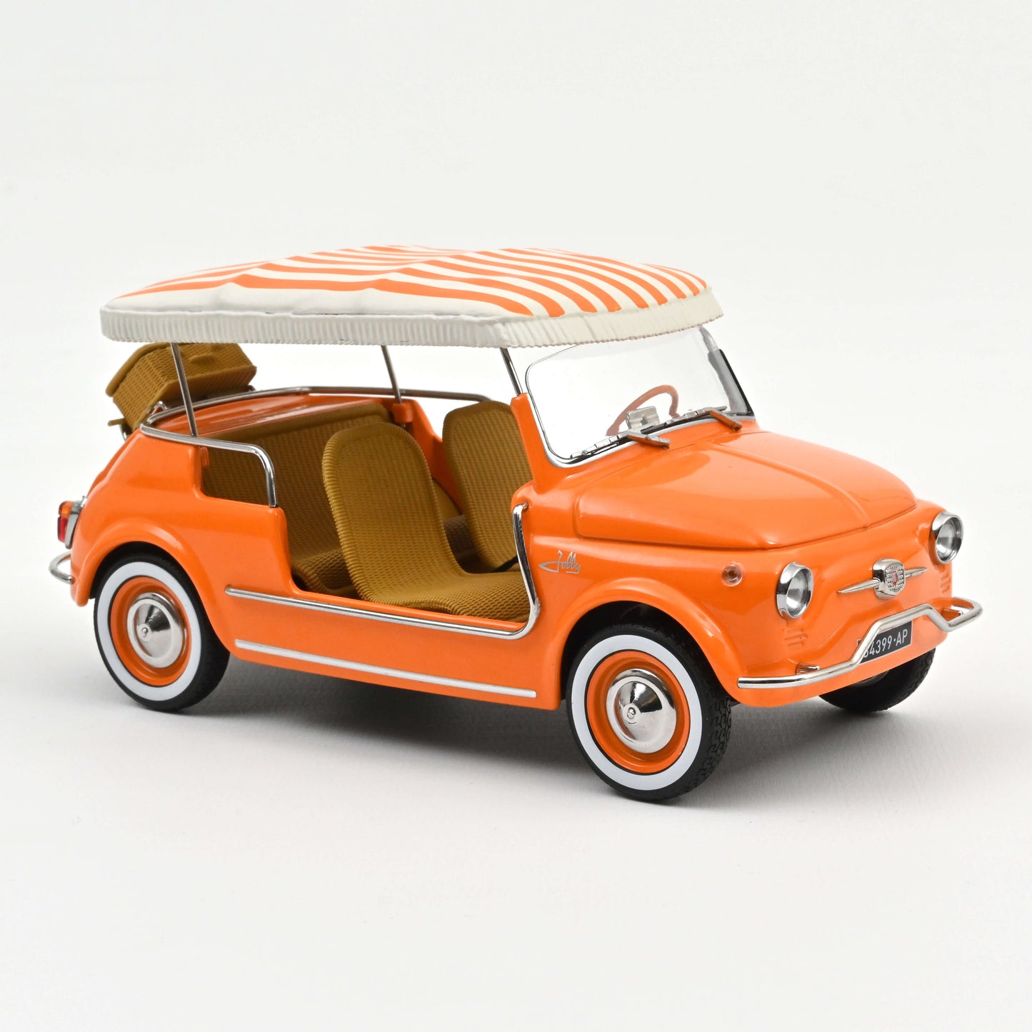 Macheta auto Fiat 500 Jolly, Orange, 1965 1:18 Norev