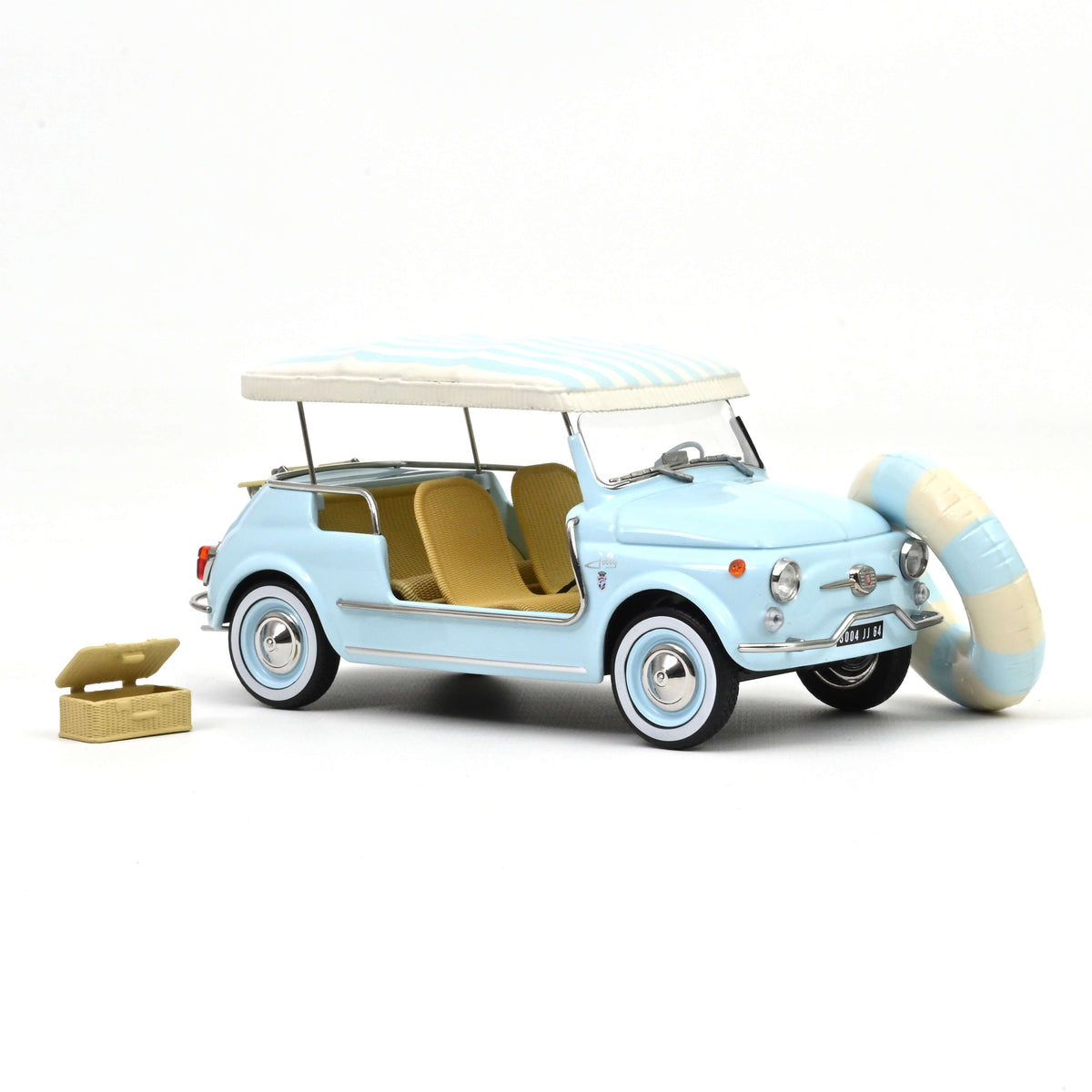 Macheta auto Fiat 500 Jolly 1965 Blue 1:18 Norev