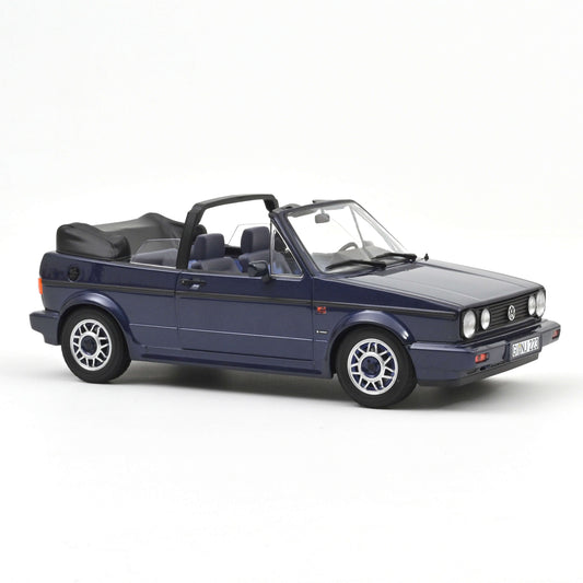 Macheta auto Volkswagen Golf Cabriolet Quartett, Inca Blue, 1992 1:18 Norev