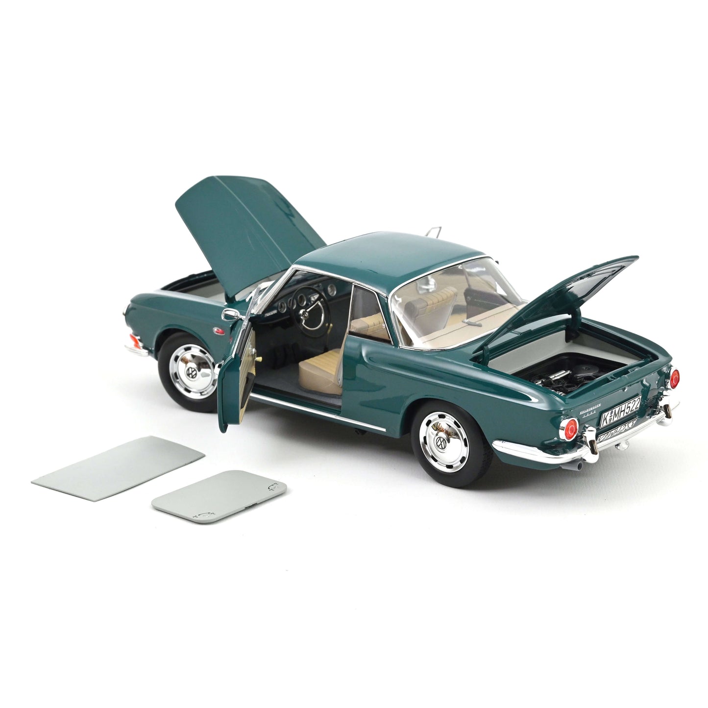 Macheta auto Volkswagen Karmann Ghia 1500 1963 Smaragd Green 1:18 Norev