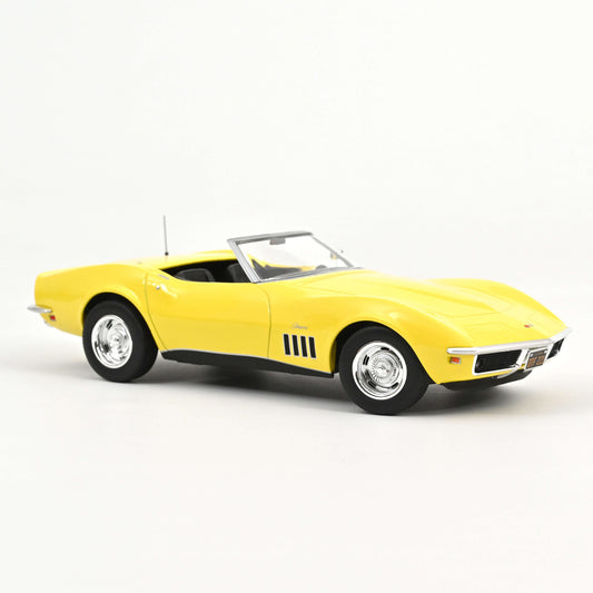 Macheta auto Chevrolet Corvette Convertible 1969 Daytona Yellow 1:18 Norev Precomanda