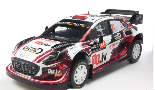 *Precomanda Macheta auto Ford Puma Rally Hybrid White #22 M. Sesks/ R. Francis Rally Latvia 2024 1:18 Solido