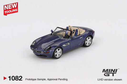 Macheta auto BMW Z8 Alpina Alpine Blue, 2023 (LHD) 1:64 MIniGT
