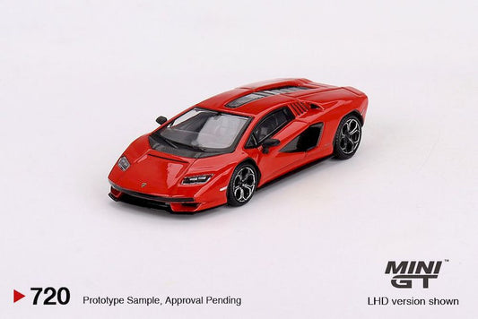 Macheta auto Lamborghini Countach LPI 800-4 Rosso Mars 2023 (LHD) 1:64 MIniGT