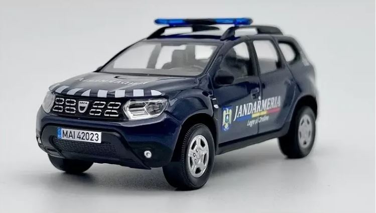 Macheta auto Dacia Duster Jandarmeria Romana  1:43 Norev