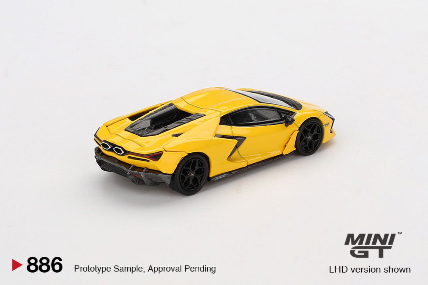 Macheta auto Lamborghini Revuelto Giallo, 2024 (LHD) 1:64 MIniGT