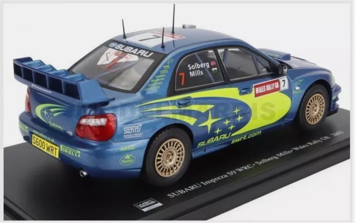 Macheta auto Subaru Impreza S9 WRC N7 Winner Rally Wales 2003 P. Solberg 1:24 Hachette