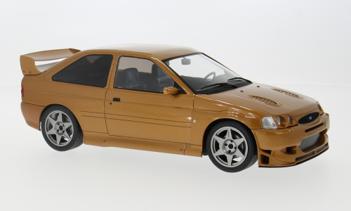 Ford Escort WRC model car, brown, 1998 1:18 IXO
