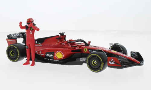 Macheta auto Ferrari SF-23 #16  C. Leclerc Formula 1 (2023) si figurina 1:24 Bburago