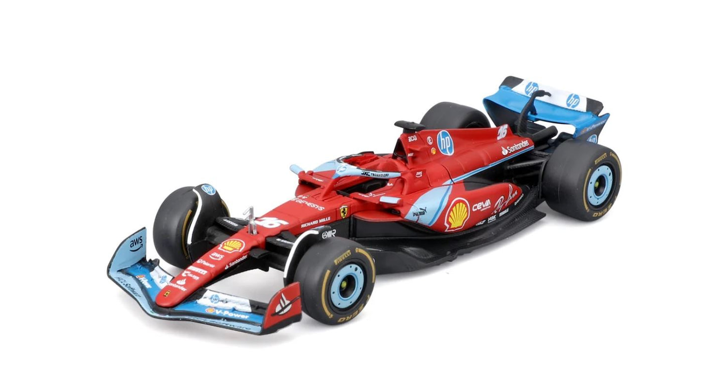 Macheta auto Ferrari F1 SF-24 Charles Leclerc #16 Miami GP 2024 Livery 1:43 Bburago