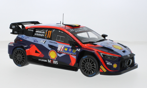 Hyundai i20 N Rally1, Rallye WM, Central European Rally, 2023, #11 1:18 IXO car model