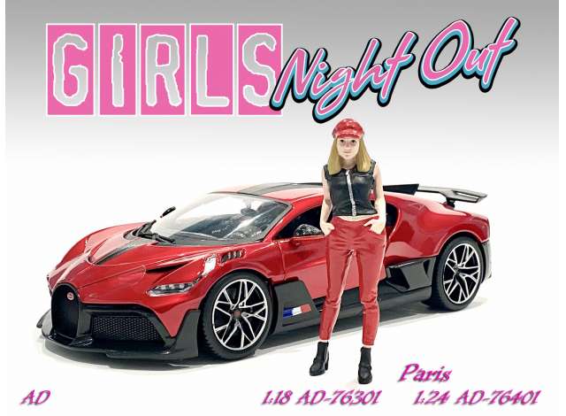 Figurina Girls Night Out Paris 1:18 American Diorama