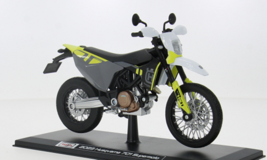 Macheta moto Husqvarna Husky 701 Supermoto 1:12 Maisto