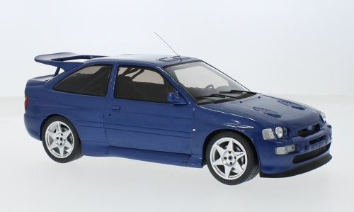 Macheta auto Ford Escort RS Cosworth, albastru, 1996 1:18 IXO