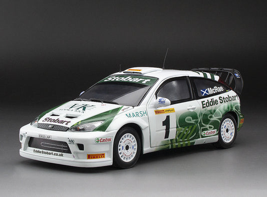 Macheta auto Ford Focus RS WRC ’03 - #1 Colin McRae - Pirelli International Rally 2005 1:18 SunStar