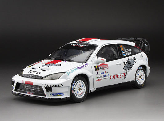 Macheta auto Ford Focus RS WRC ’03 - #1 O.Tänak/K.Sikk - Winner Saaremaa Rally 2011 1:18 SunStar