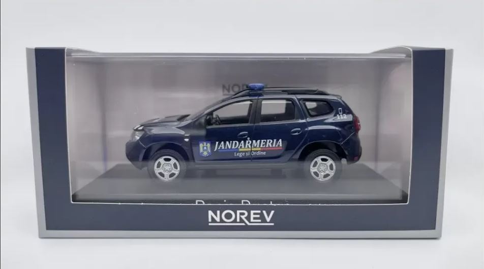 Macheta auto Dacia Duster Jandarmeria Romana  1:43 Norev