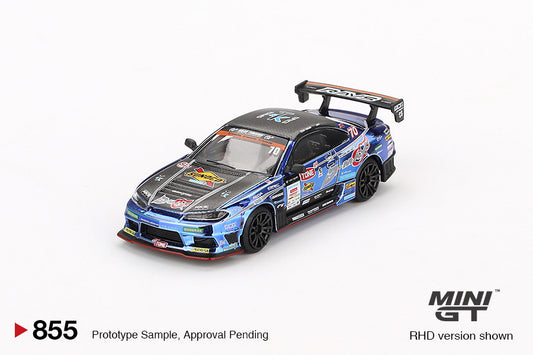 Macheta auto Nissan Silvia (S15) D-MAX #70 D-MAX Racing 2023 D1 Grand Prix (RHD) 1:64 MIniGT