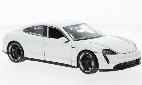 Macheta auto Porsche Taycan Turbo S alb 1:24 Welly