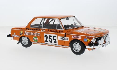 Macheta auto BMW 2002, Rallye WM, Rally Monte Carlo, 1973, Jägermeister, #255 1:18 IXO