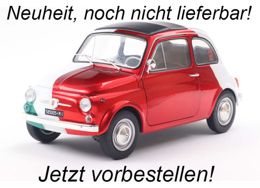 *Precomanda Macheta auto Fiat 500 TRIBUTE TO ITALIA 1965  1:18 Solido