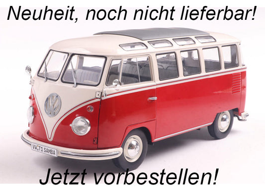 *Precomanda Macheta auto VW T1 21 WINDOWS 1962 1:18 Solido
