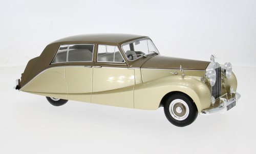Macheta auto Rolls Royce Silver Wraith Empress by Hooper, maro/auriu, 1956 1:18 MCG