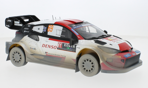 Macheta auto Toyota GR Yaris Rally1 Hybrid, Rallye WM, Safari Rally, 2023, Toyota Gazoo Racing WRT, #69 1:18 IXO