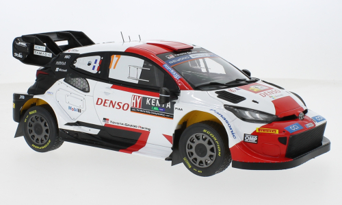 Macheta auto Toyota GR Yaris Rally1 Hybrid, Rallye WM, Safari Rally, 2023, Toyota Gazoo Racing WRT, #17 1:18 IXO