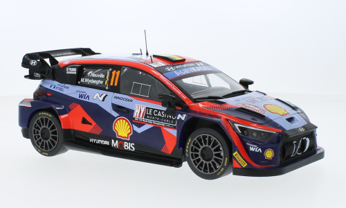 Macheta auto Hyundai i20 N Rally1, Rallye WM, Rallye Monte Carlo, 2023, #11 1:18 IXO