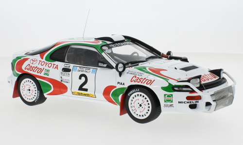 Macheta auto Toyota Celica Turbo 4WD (ST185), Rallye WM, Safari Rally, 1993, Castrol, #2 1:18 IXO