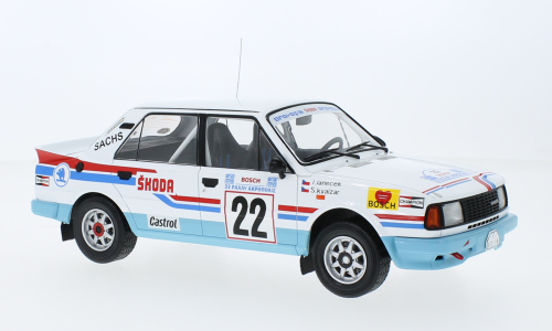 Macheta auto Skoda 130 LR, Rallye WM, Rally Acropolis, 1986, #22 1:18 IXO