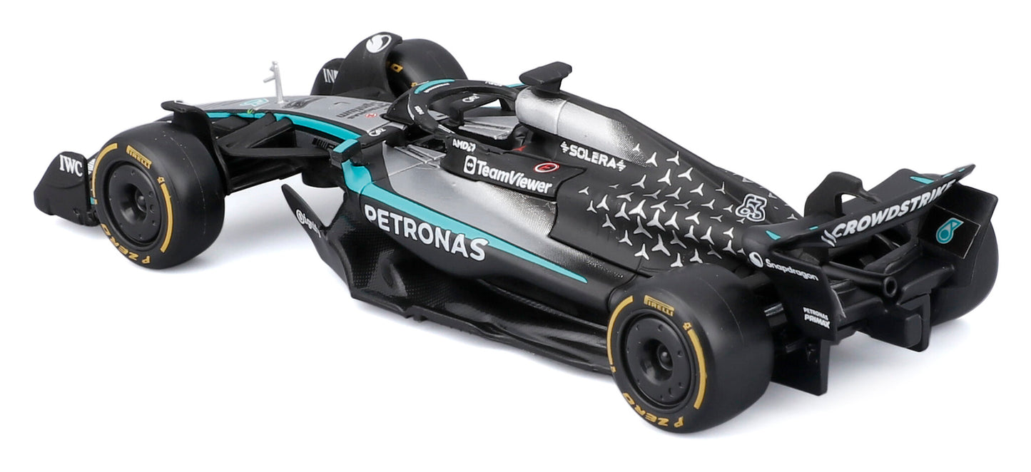 Macheta auto Mercedes AMG W16  N. 63  G. Russell (2025) 1:43 Bburago