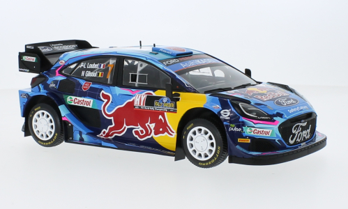 Macheta auto Ford Puma Rally1, Rallye WM, Rallye Schweden, 2023, Red Bull, #7 1:18 IXO