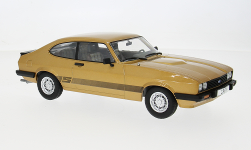 Macheta auto Ford Capri III, auriu, 1978, 1:18 MCG