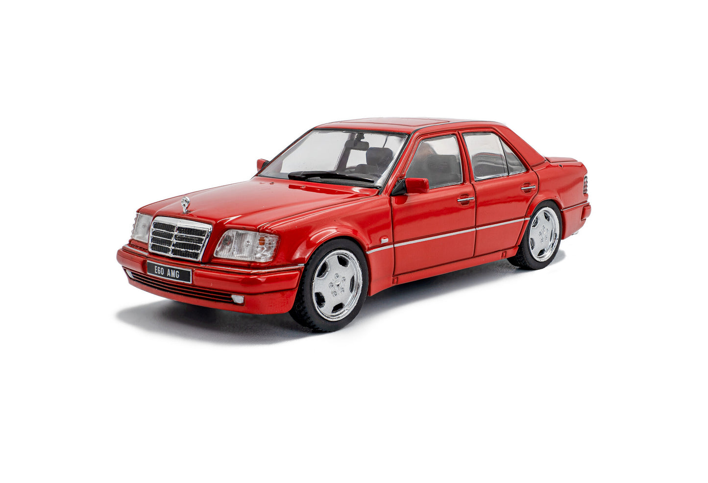 Macheta auto Mercedes-Benz (W124) E60 AMG, Signal Red, 1994 1:43 Solido