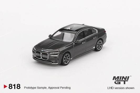 Macheta auto BMW i7 xDrive60 Dravit Grey 2024 (LHD)  1:64 MIniGT