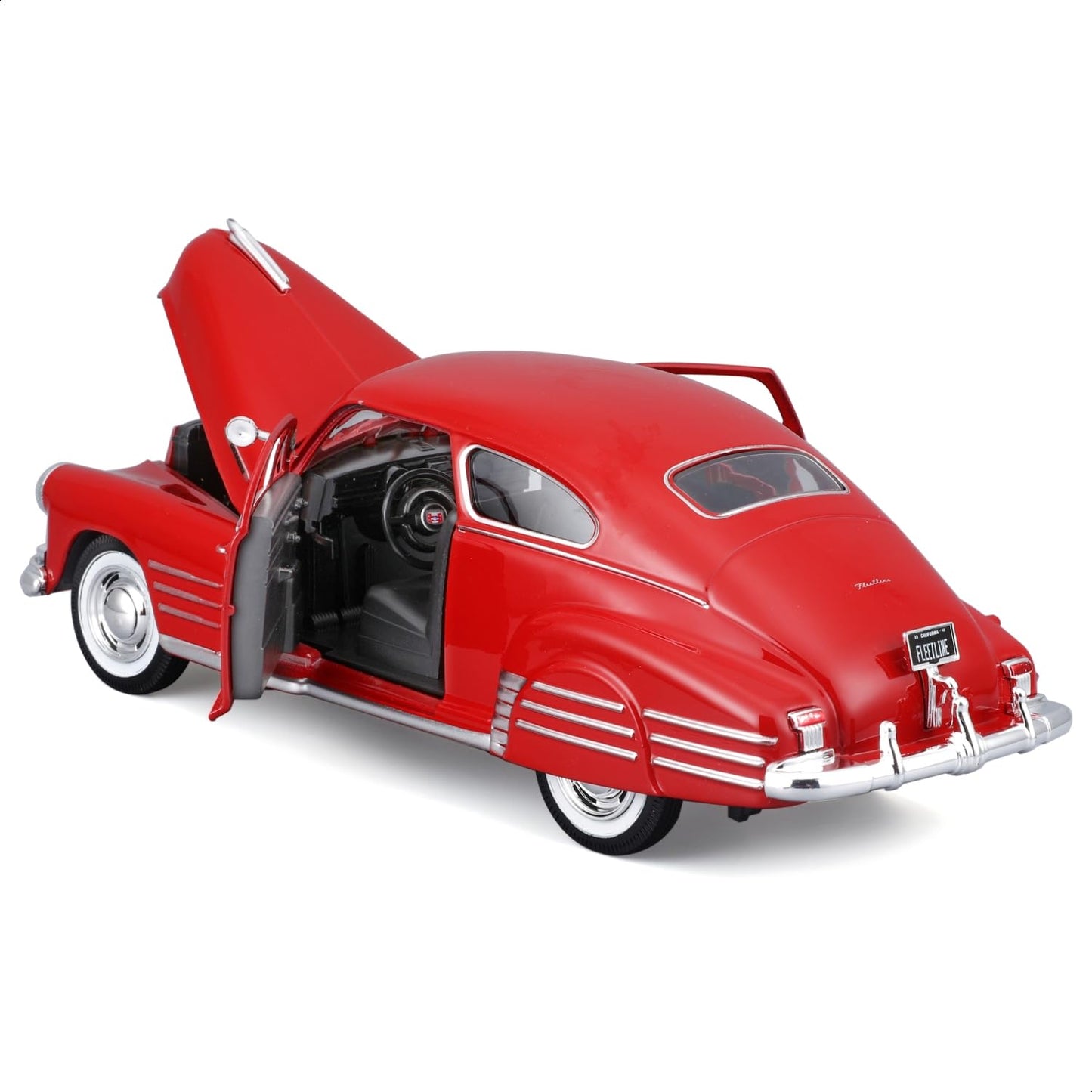 Macheta auto Chevrolet Chevy Fleetline Aerosedan 1948 Rosu 1:24 Maisto