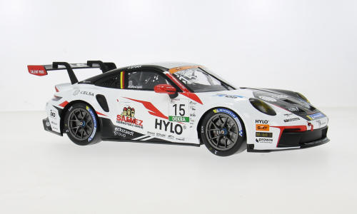 Macheta auto Porsche 911 GT3 Cup, Porsche Cup Oschersleben, 2024, #15, J.Stiak 1:18 IXO
