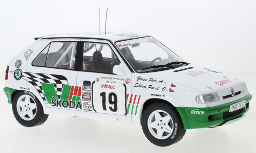 Macheta auto Skoda Felicia Kit Car, Rallye WM, Tour de Corse, 1995, #19 #27 1:18 IXO