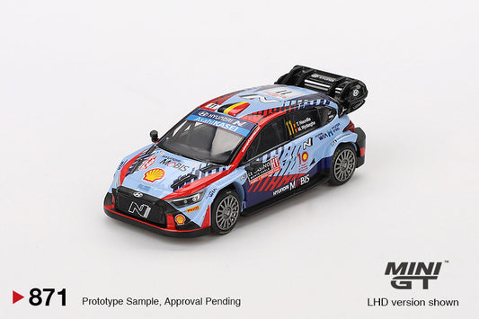 Macheta auto Hyundai i20 N Rally1 Hybrid #11 2024 Rallye Monte-Carlo Winner (LHD)  1:64 MIniGT