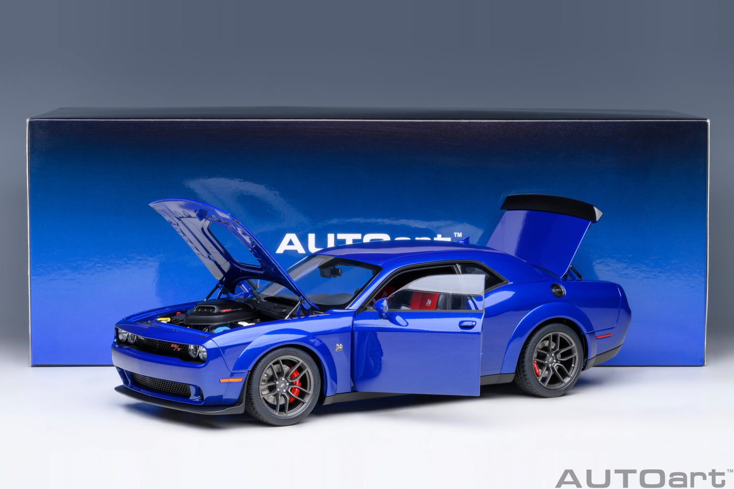 Macheta auto Dodge Challenger RT Scat Pack Shaker Widebody 2022 (2022) 1:18 AutoArt