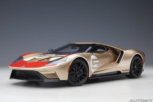 Macheta auto Ford GT 2022 Holman Moody Heritage Edition (Holman Woody Gold) (2022) 1:18 AutoArt