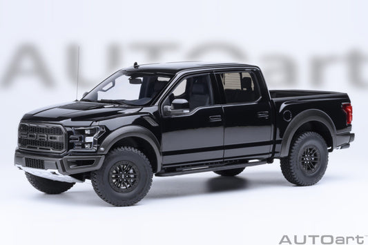 *Precomanda Macheta auto Ford F-150 Raptor Supercrew 2019 (Agate Black) 1:18 AutoArt