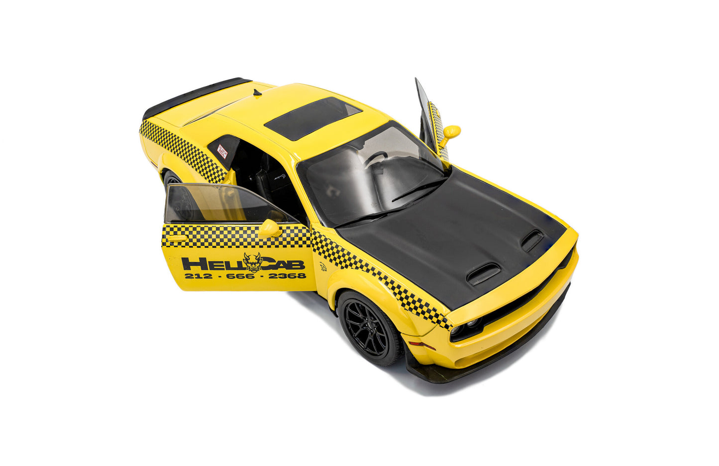 Macheta auto Dodge Challenger SRT Hellcat Redeye Widebody, NYC Hellcab, 2023 1:18 Solido