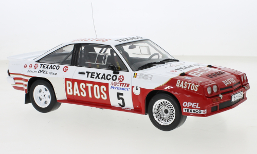 Macheta auto Opel Manta 400, Rally Ypres, 1985, Bastos, #5 1:18 IXO