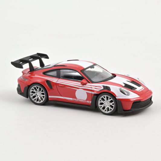 Macheta auto  Porsche 911 GT3 RS 2022 Indian Red Salsburg Livery Jet-car   1:43 Norev
