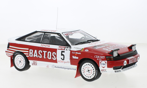 Macheta auto Toyota Celica GT-Four ST165, Haspengouw Rallye, 1990, Bastos, #5 1:18 IXO