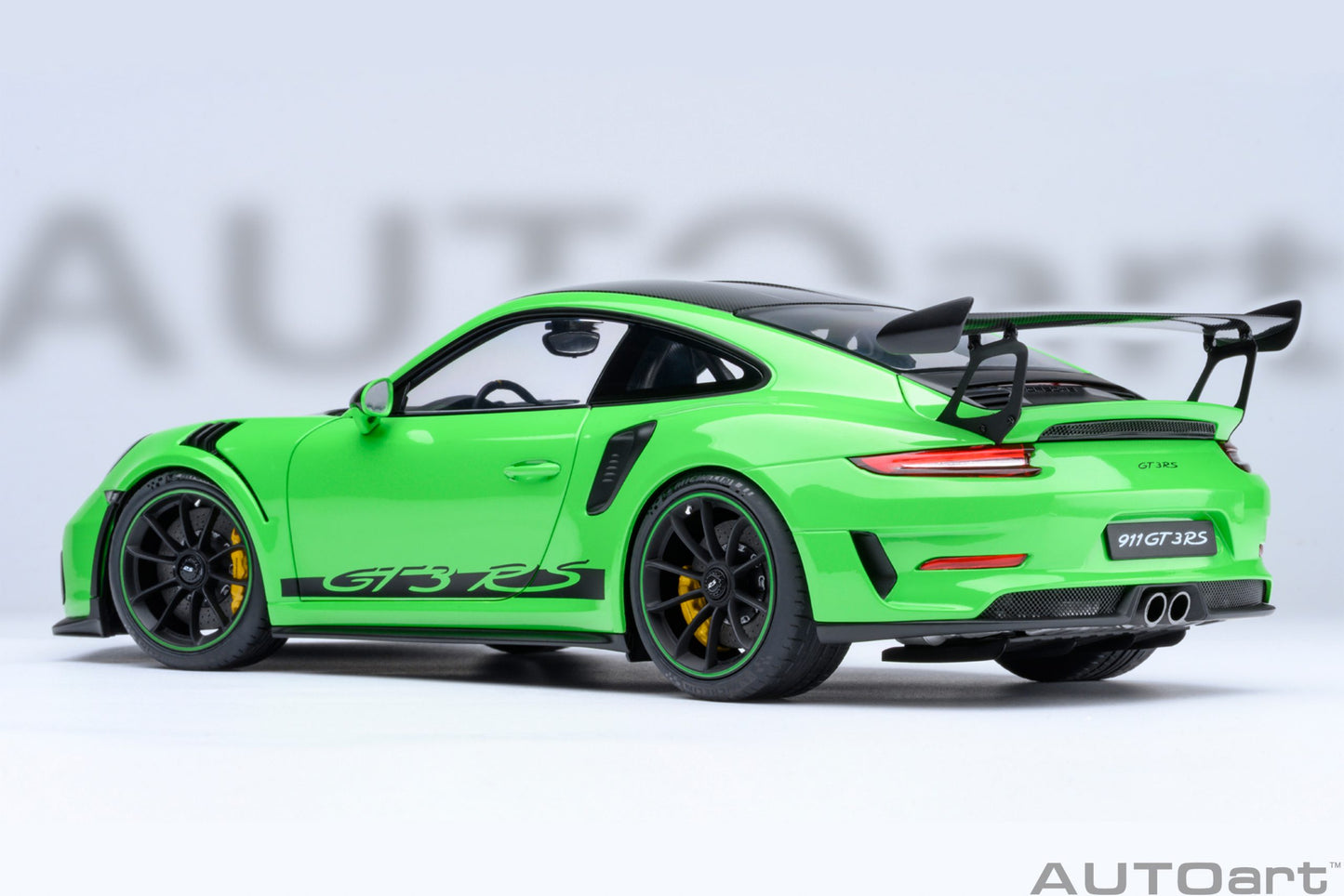 Macheta auto Porsche 911 (991.2) GT3 RS Weissach Package (Lizard Green) 1:18 AutoArt